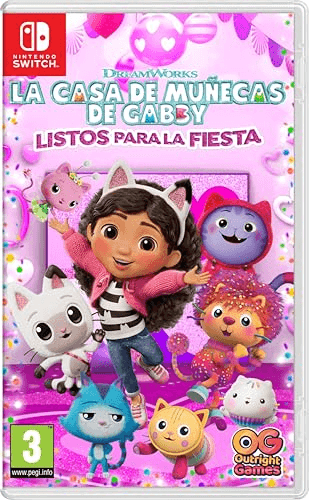 Carátula de La casa de munecas de Gabby: Listos para la fiesta - Switch para Nintendo Carátula de La casa de munecas de Gabby: Listos para la fiesta - Switch para Nintendo
