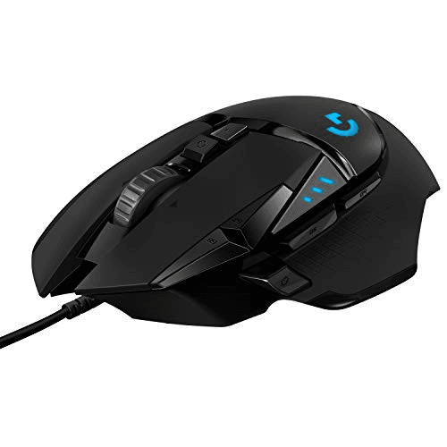 Carátula de Logitech G502 HERO Ratón Gaming con Cable Alto Rendimiento, Captor HERO 25K, 25,600 DPI, RGB, Peso Personalizable, 11… para PC