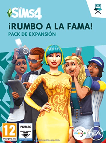 Carátula de Los Sims 4 Rumbo a la Fama (La caja contiene un código de descarga - Origin) para PC