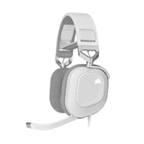 Carátula de Corsair HS80 RGB USB Auriculares premium para juegos con sonido envolvente 7.1 (Micrófono omnidireccional, Tecnología SoundID de SonarWorks, Control de volumen en auricular de fácil acceso) Blanco