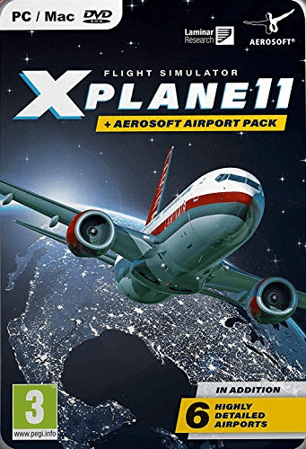 Carátula de XPLANE 11 & AEROSOFT AIRPORT COLLECTION (Edición Exclusiva de Amazon) para PC