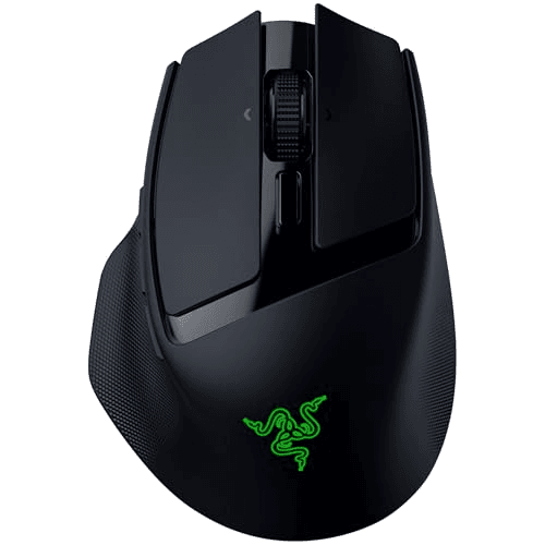 Carátula de Razer Basilisk Mobile - Ratón inalámbrico ergonómico - AI Prompt Master - Sensor Focus X 18K (conectividad tri-modo) - Negro para PC