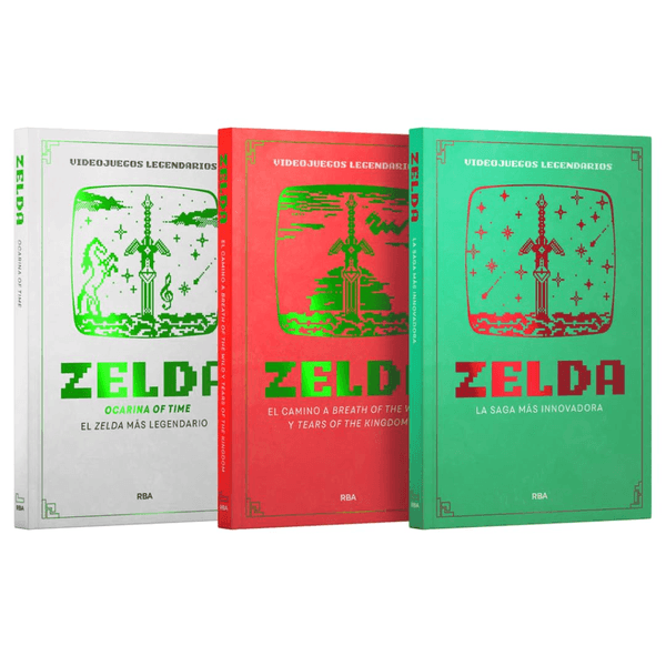 Carátula de Videojuegos Legendarios Pack II: Zelda. Contiene 3 libros: Zelda. La saga más innovadora, Zelda. El camino a Breath of the Wi para Multiplataforma