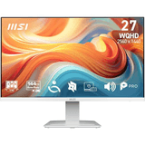 Carátula de MSI Pro MP273QW E14 Monitor de 27" WQHD, 2560 x 1440 IPS, 144 Hz, 1 ms, Compatible HDR, Adaptive-Sync, Eye Care, Altavoz Integrado, HDMI 2.0b, DP 1.2a, sin Marco, inclinación Ajustable, VESA, Blanco
