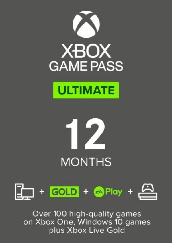 Carátula de 12 Month Xbox Game Pass Ultimate Xbox One / PC (EU) para Multiplataforma