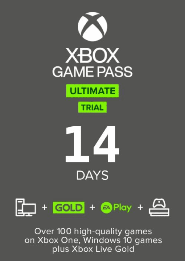 Carátula de 14 Day Xbox Game Pass Ultimate Trial Xbox One / PC para Multiplataforma
