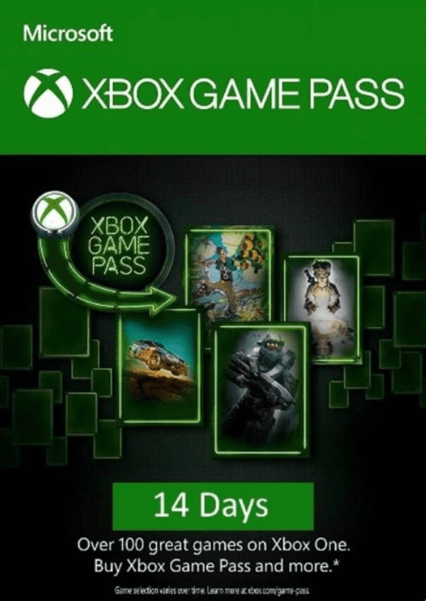 Carátula de 14 day Xbox Game Pass Xbox One