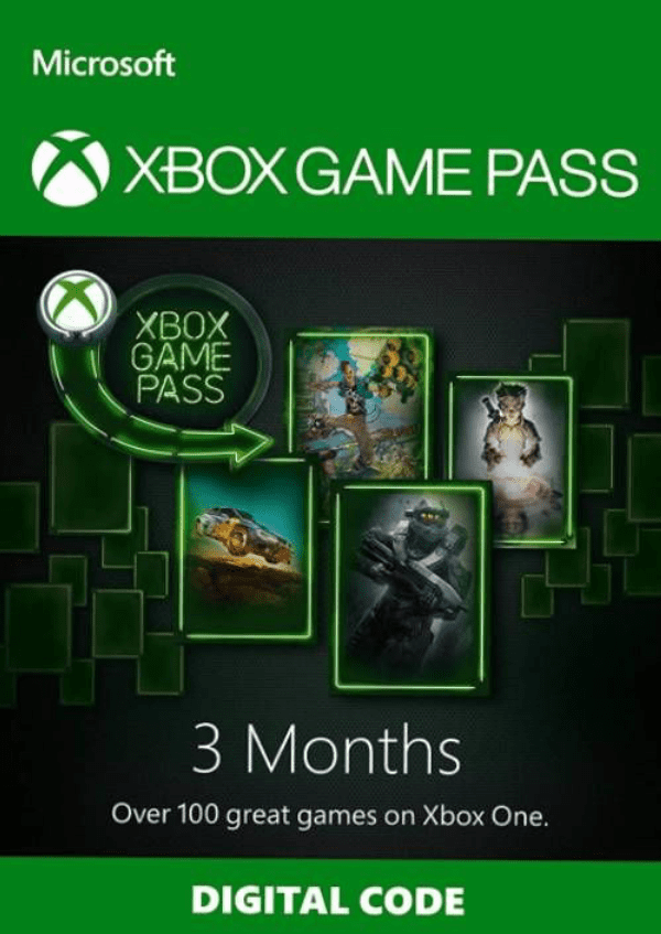 Carátula de 3 Month Xbox Game Pass Xbox One Carátula de 3 Month Xbox Game Pass Xbox One