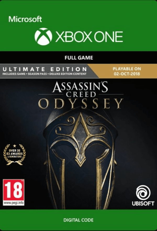 Carátula de Assassin's Creed Odyssey : Ultimate Edition Xbox One Carátula de Assassin's Creed Odyssey : Ultimate Edition Xbox One