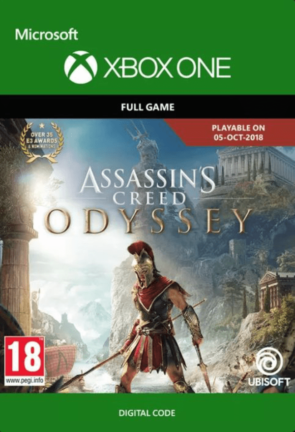 Carátula de Assassin's Creed Odyssey Xbox One Carátula de Assassin's Creed Odyssey Xbox One