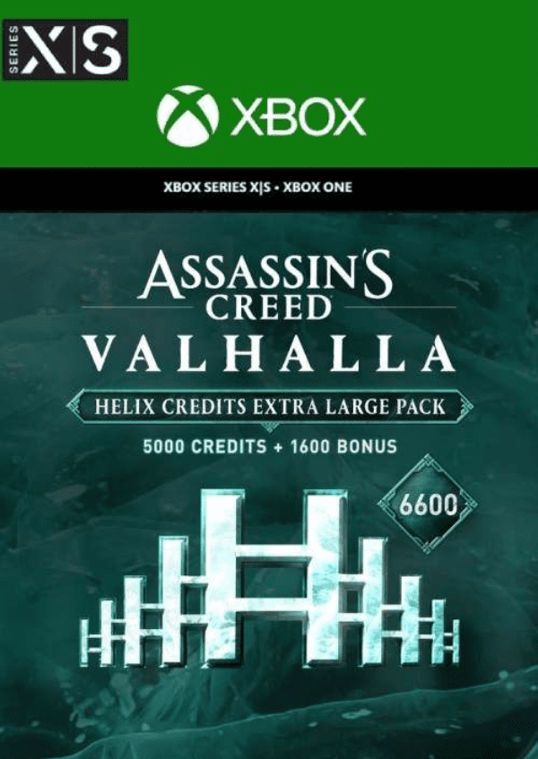 Carátula de Assassin's Creed Valhalla – Helix Credits Extra Large Pack (6,600) Xbox One (EU) Carátula de Assassin's Creed Valhalla – Helix Credits Extra Large Pack (6,600) Xbox One (EU)