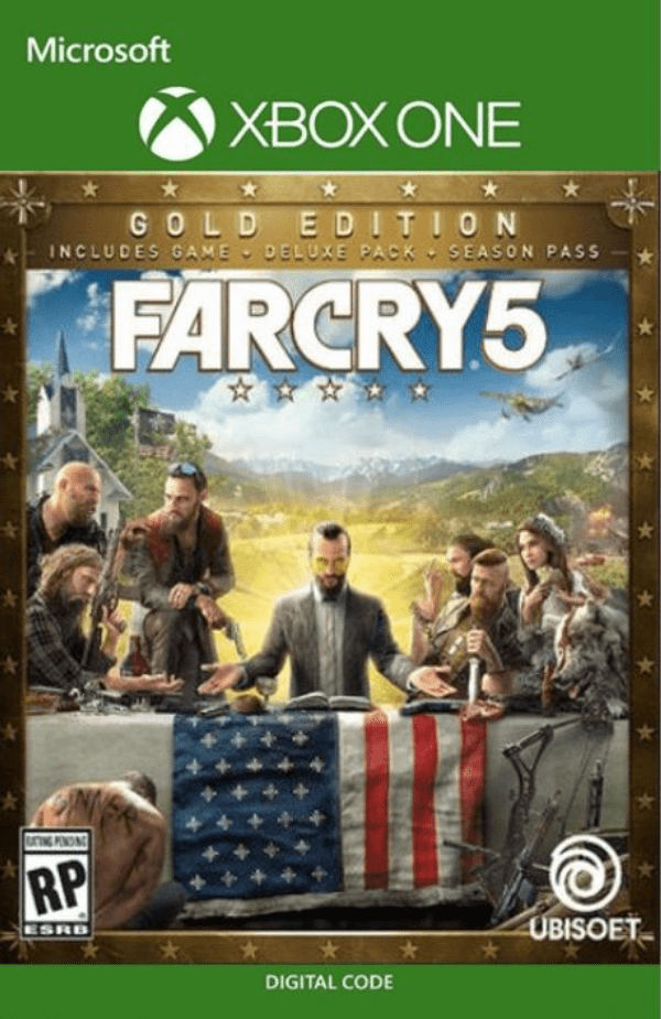 Oferta para el producto Far Cry 5 Gold Edition Xbox One por solo 74.99€ Carátula de Far Cry 5 Gold Edition Xbox One