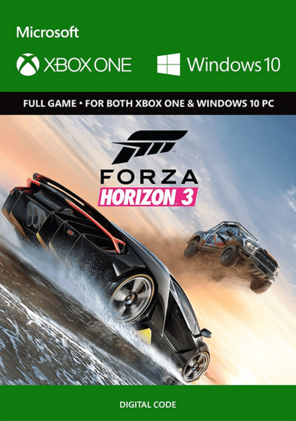 Carátula de Forza Horizon 3 Xbox One/PC Carátula de Forza Horizon 3 Xbox One/PC