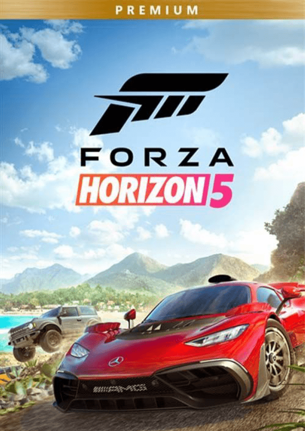 Carátula de Forza Horizon 5 Premium Edition Xbox One/Xbox Series X|S/PC (EU) para Multiplataforma Carátula de Forza Horizon 5 Premium Edition Xbox One/Xbox Series X|S/PC (EU) para Multiplataforma