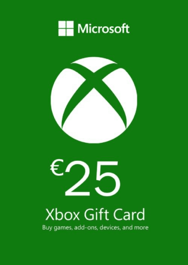 Carátula de Microsoft Gift Card - 25 Euro (Xbox One/360)