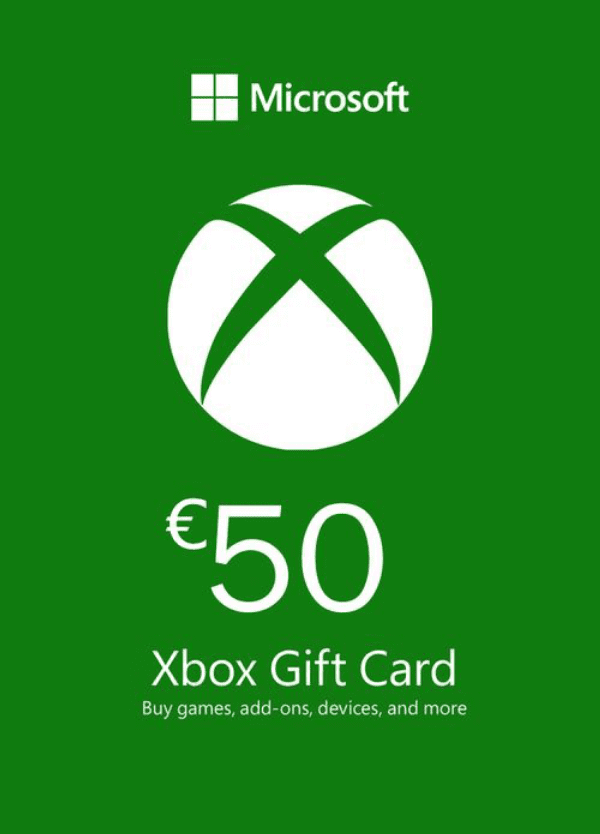 Carátula de Microsoft Gift Card - Tarjeta regalo 50 € (Xbox Series | One | 360) Carátula de Microsoft Gift Card - Tarjeta regalo 50 € (Xbox Series | One | 360)