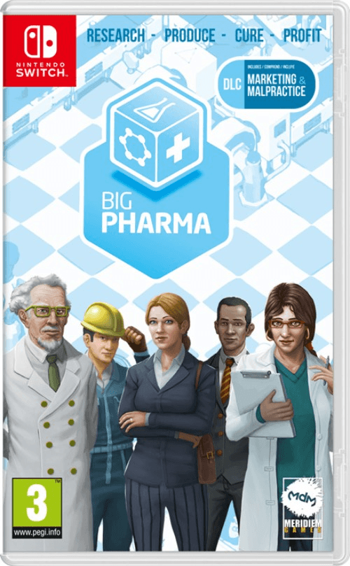 Carátula de Big Pharma para Nintendo Carátula de Big Pharma para Nintendo