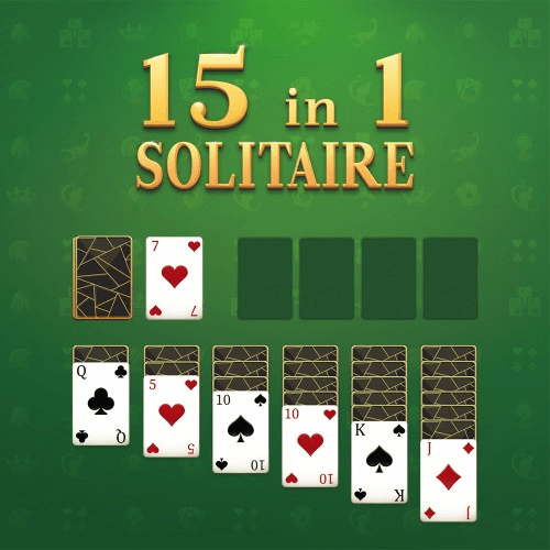 Carátula de 15in1 Solitaire para Nintendo Carátula de 15in1 Solitaire para Nintendo