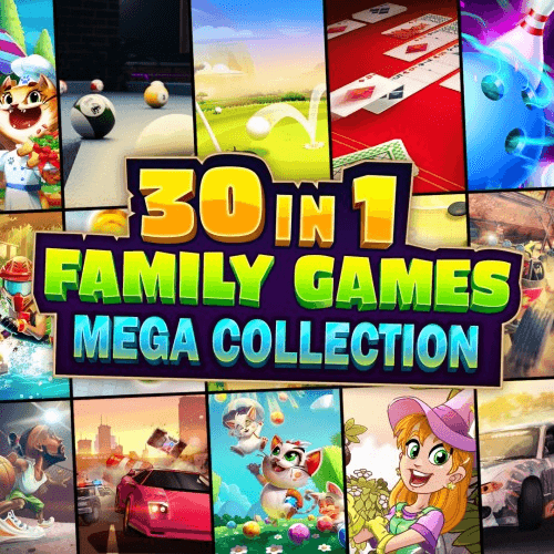 Carátula de 30 in 1 Family Games Mega Collection para Nintendo Carátula de 30 in 1 Family Games Mega Collection para Nintendo
