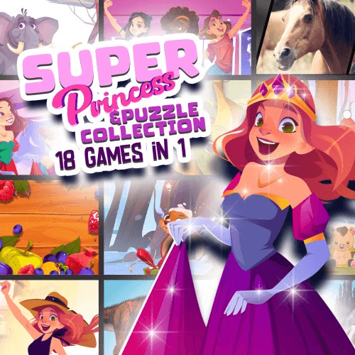 Carátula de Super Princess & Puzzle Collection: 18 Games in 1 para Nintendo Carátula de Super Princess & Puzzle Collection: 18 Games in 1 para Nintendo