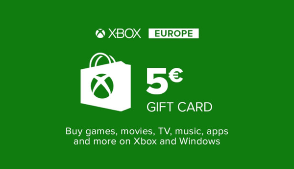 Carátula de Tarjeta regalo Xbox Live 5€ (zona euro) Microsoft Store