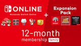 Carátula de Suscripción Nintendo Switch Online + Paquete de expansión 12 meses (Familiar)
