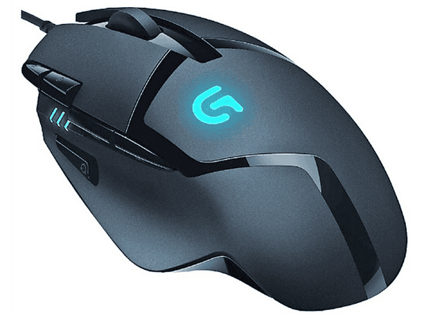 Carátula de Mouse gaming - Logitech Hyperion Fury G402, 250 a 4000 dpi, 8 botones programables, color negro para PC