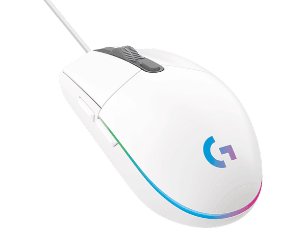 Carátula de Ratón gaming - Logitech G203 Lightsync 2da Gen, 8000DPI, Cable, RGB, Blanco para multiplataforma Carátula de Ratón gaming - Logitech G203 Lightsync 2da Gen, 8000DPI, Cable, RGB, Blanco para multiplataforma