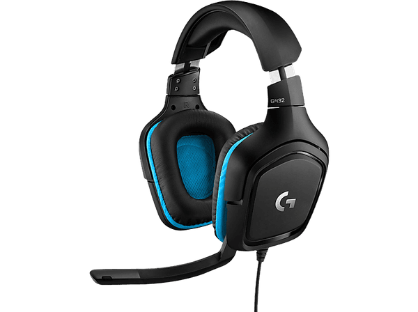 Carátula de Auriculares gaming - Logitech G432, De diadema, Cable, DTS Headphone:X 2.0, Transductores 50 mm, Negro y Azul para Multiplataforma Carátula de Auriculares gaming - Logitech G432, De diadema, Cable, DTS Headphone:X 2.0, Transductores 50 mm, Negro y Azul para Multiplataforma