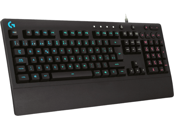Carátula de Teclado gaming - Logitech 920-008086 G213 Prodigy, Retroiluminado, USB, Negro para PC
