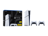 Oferta para Consola - Sony PS5 Slim Digital Edition, 825 GB SSD, 4K, 2 mandos DualSense, Chasis E, Blanco por solo 549 € Carátula de Consola - Sony PS5 Slim Digital Edition, 825 GB SSD, 4K, 2 mandos DualSense, Chasis E, Blanco