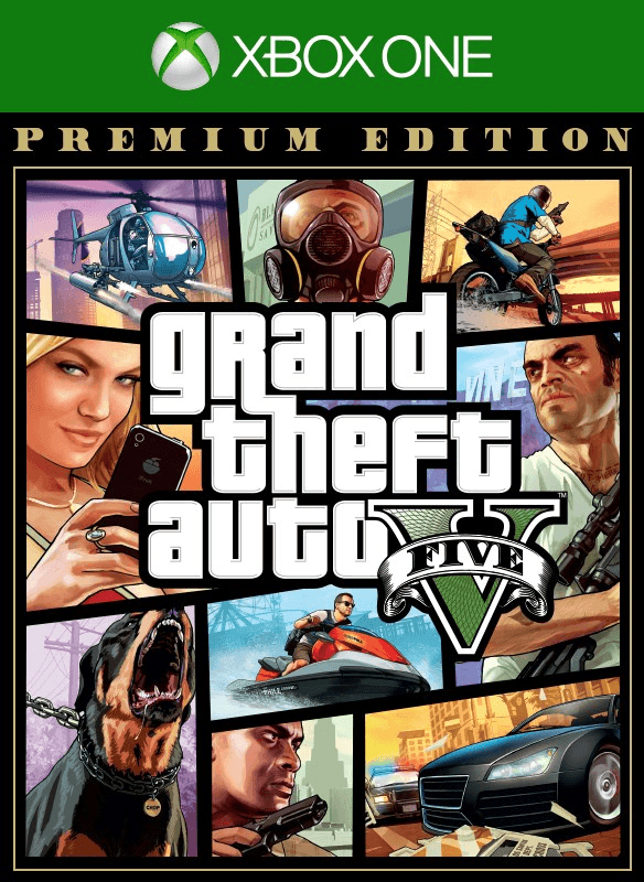Oferta para el producto Grand Theft Auto V: Premium Edition para Xbox por solo 34.99€ Carátula de Grand Theft Auto V: Premium Edition para Xbox