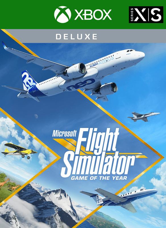 Oferta para el producto Microsoft Flight Simulator: Deluxe Game of the Year Edition para Xbox por solo € Carátula de Microsoft Flight Simulator: Deluxe Game of the Year Edition para Xbox