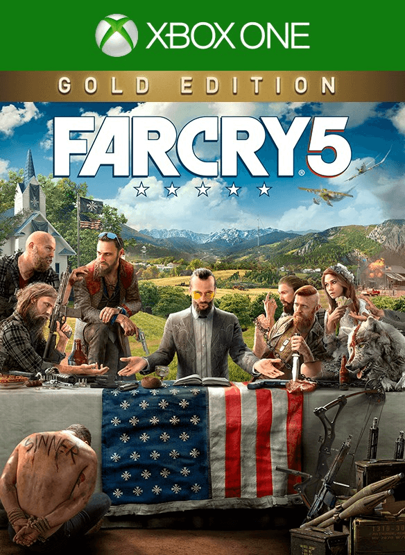 Oferta para el producto Far Cry®5 Edición Oro para Xbox por solo 89.99€ Carátula de Far Cry®5 Edición Oro para Xbox
