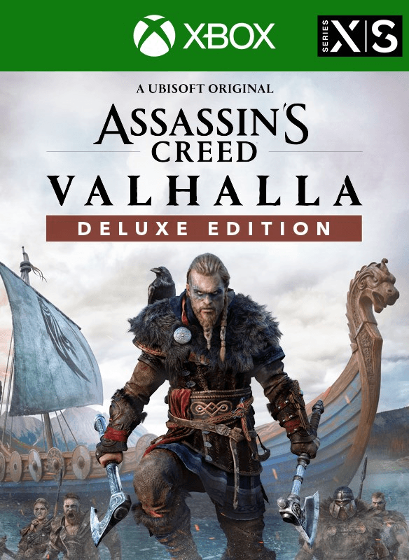 Oferta para el producto ASSASSIN'S CREED® VALHALLA: DELUXE EDITION para Xbox por solo 89.99€ Carátula de ASSASSIN'S CREED® VALHALLA: DELUXE EDITION para Xbox