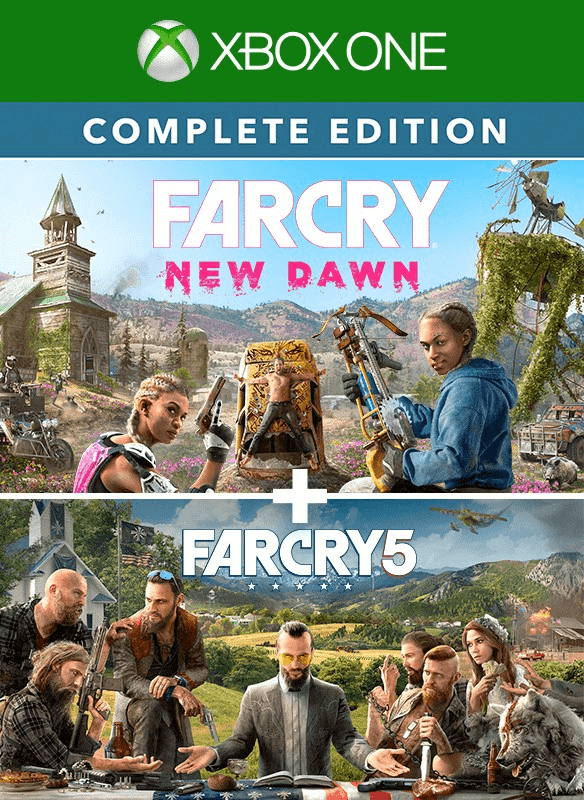 Oferta para el producto Lote Far Cry® 5 + Far Cry® New Dawn Deluxe Edition para Xbox por solo 99.99€ Carátula de Lote Far Cry® 5 + Far Cry® New Dawn Deluxe Edition para Xbox