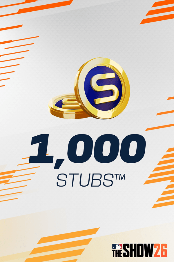 Carátula de Stubs™ (1,000) for MLB® The Show™ 26 para Xbox Carátula de Stubs™ (1,000) for MLB® The Show™ 26 para Xbox
