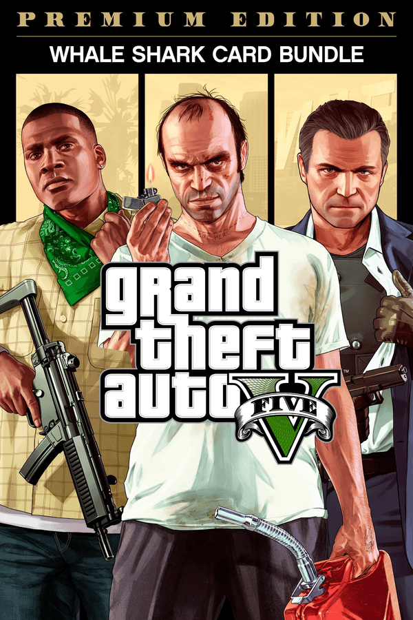 Oferta para el producto Lote de Grand Theft Auto V: Premium Edition y tarjeta Tiburón ballena para Xbox por solo € Carátula de Lote de Grand Theft Auto V: Premium Edition y tarjeta Tiburón ballena para Xbox