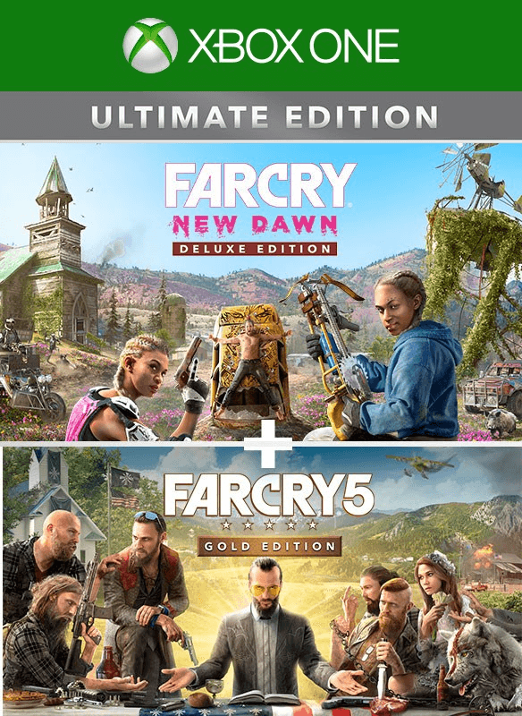 Carátula de Lote Far Cry® 5 Gold Edition + Far Cry® New Dawn Deluxe Edition para Xbox