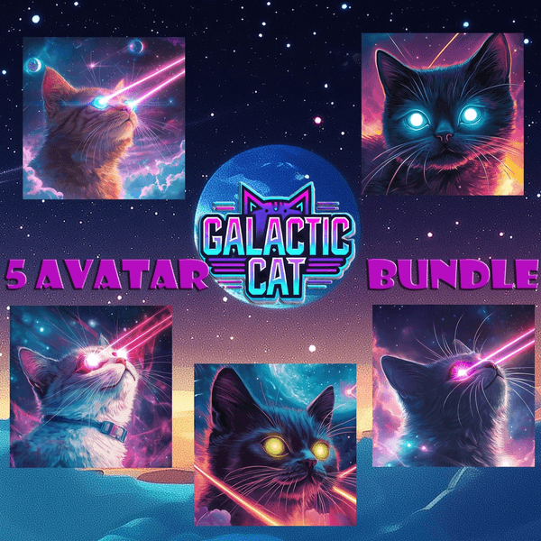 Carátula de 5 Avatar Galactic Cat Bundle para PlayStation Carátula de 5 Avatar Galactic Cat Bundle para PlayStation