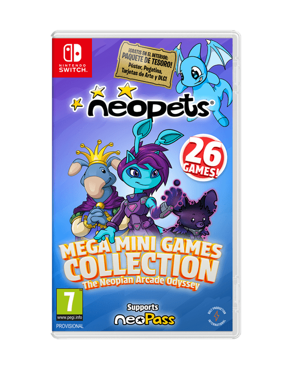 Oferta para el producto Neopets - Mega Mini Games Collection Day 1 Edition para Nintendo por solo 19.99€ Carátula de Neopets - Mega Mini Games Collection Day 1 Edition para Nintendo