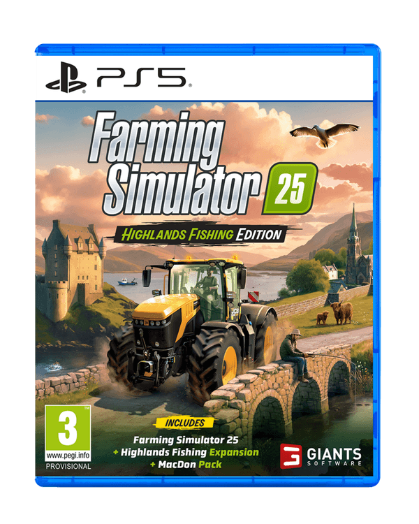 Carátula de Farming Simulator 25: Highlands Fishing Edition para PlayStation Carátula de Farming Simulator 25: Highlands Fishing Edition para PlayStation